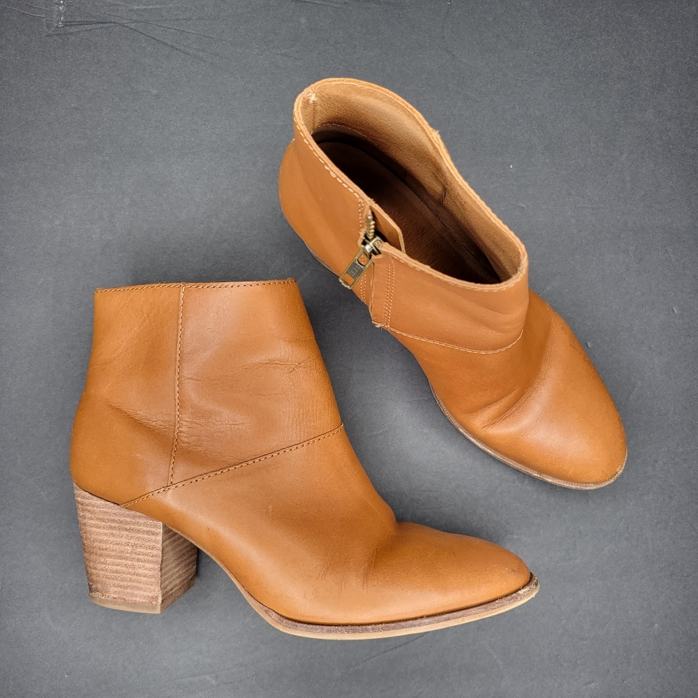 Madewell Rosie Ankle Boot MA434 Cognac Brown 10